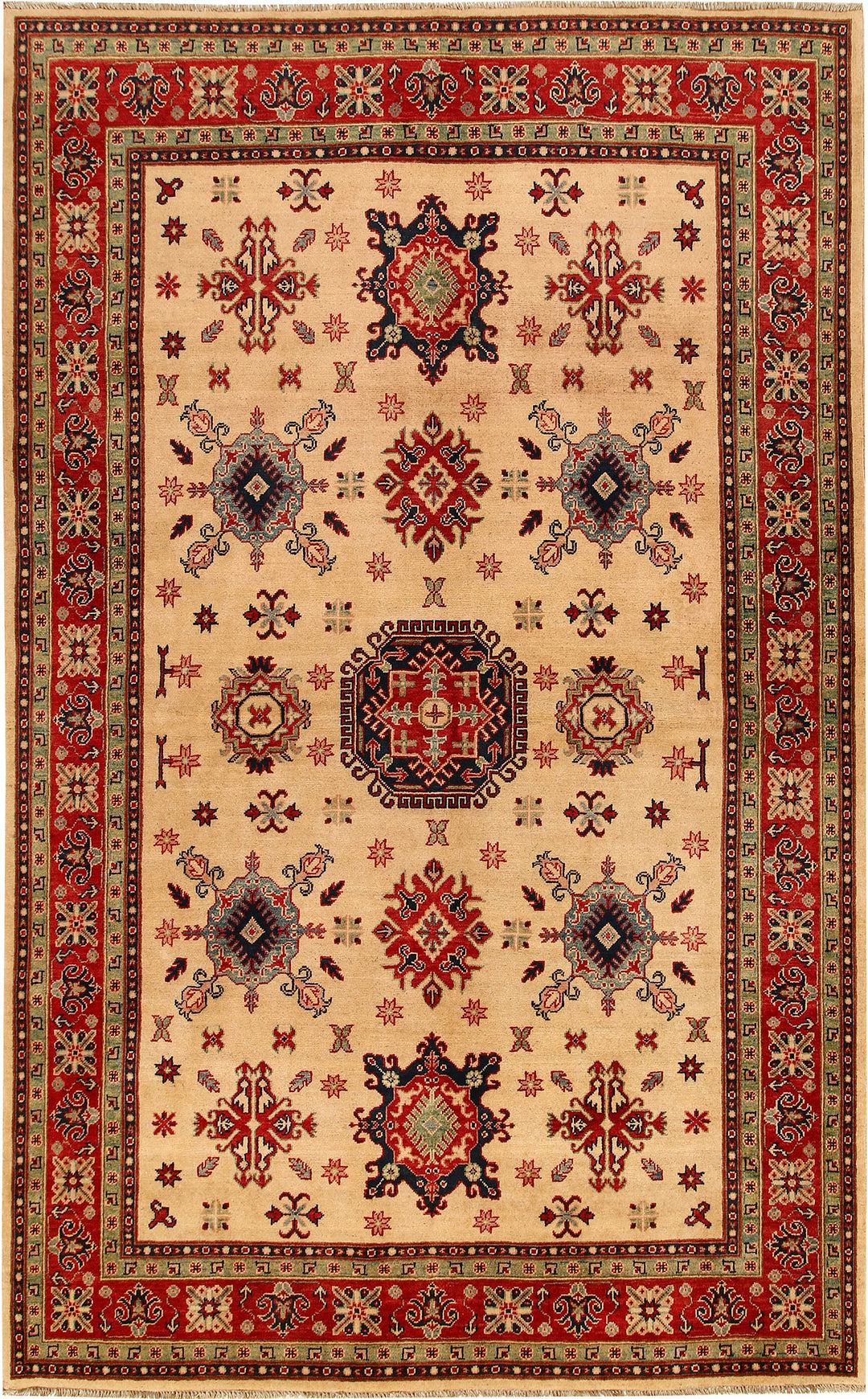 Bisque Kazak 6' 6 x 9' 8 - No. 68002 - ALRUG Rug Store