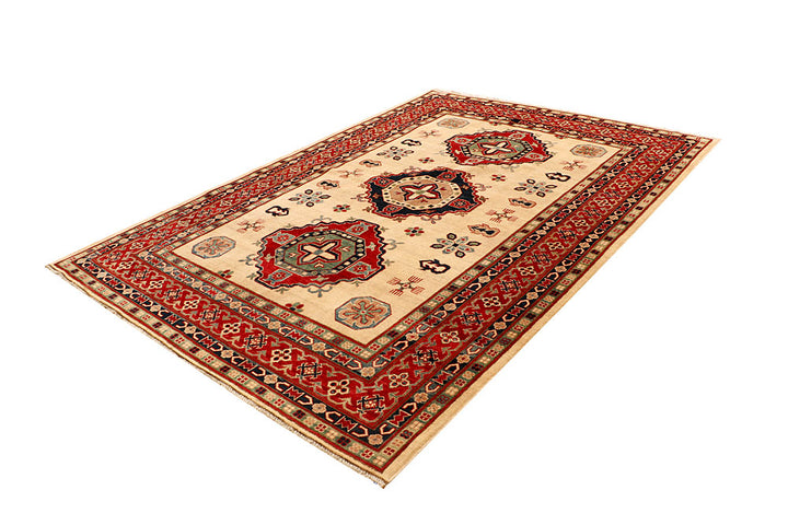 Bisque Kazak 6' 6 x 9' 6 - No. 68003 - ALRUG Rug Store