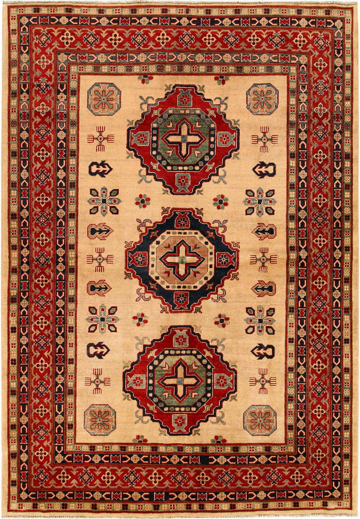 Bisque Kazak 6' 6 x 9' 6 - No. 68003 - ALRUG Rug Store