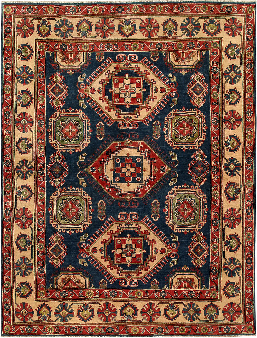 Dark Slateblue Kazak 7' 11 x 10' 4 - No. 68006 - ALRUG Rug Store