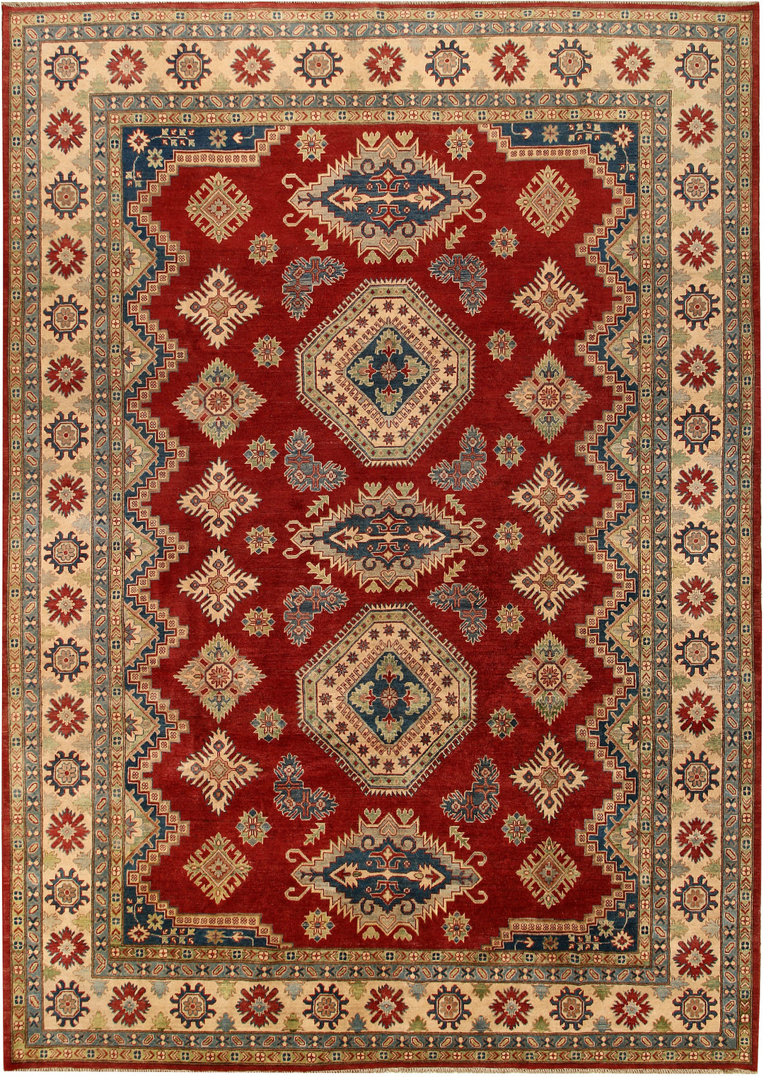 Dark Red Kazak 9' 11 x 14' 1 - No. 68009 - ALRUG Rug Store