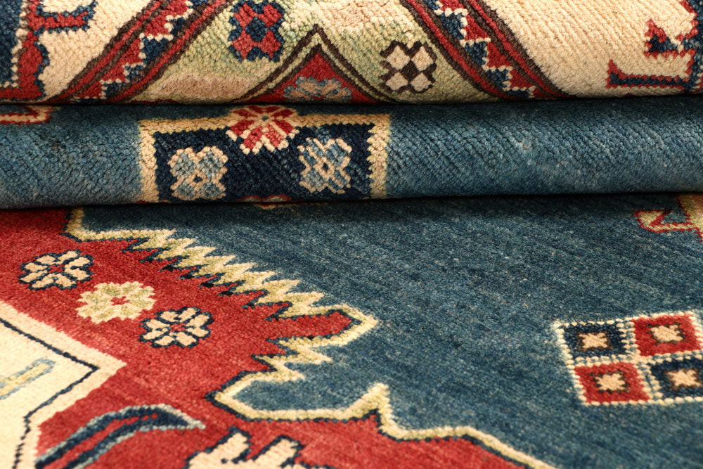 Light Slate Grey Kazak 9' 9 x 14' - No. 68010 - ALRUG Rug Store