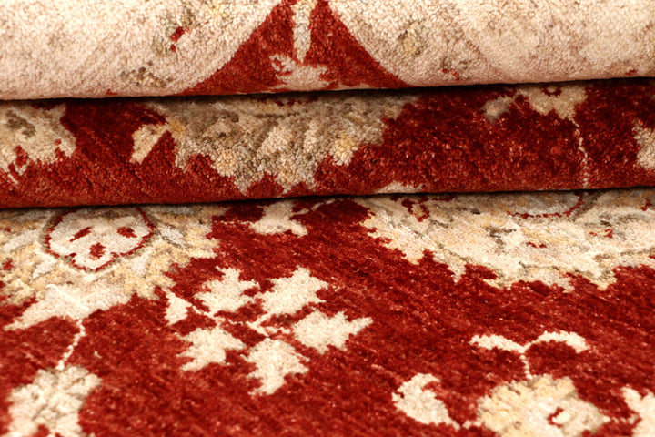 Maroon Ziegler 6' 6 x 9' 9 - No. 68018 - ALRUG Rug Store