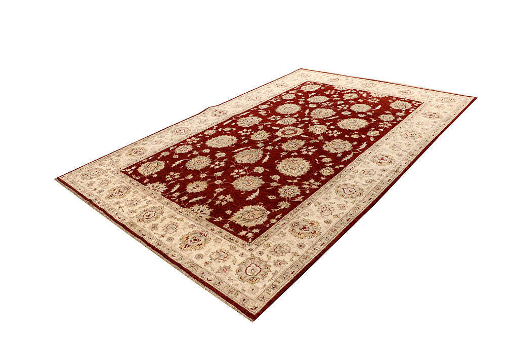 Maroon Ziegler 6' 6 x 9' 9 - No. 68018 - ALRUG Rug Store