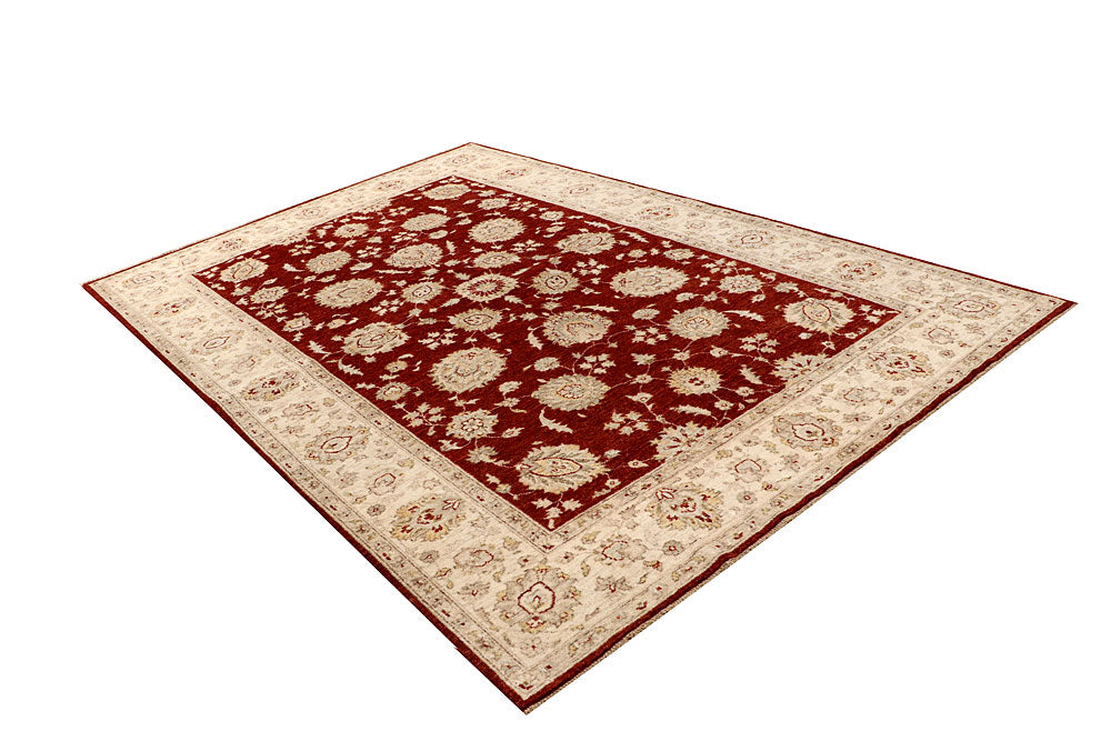 Maroon Ziegler 6' 6 x 9' 9 - No. 68018 - ALRUG Rug Store