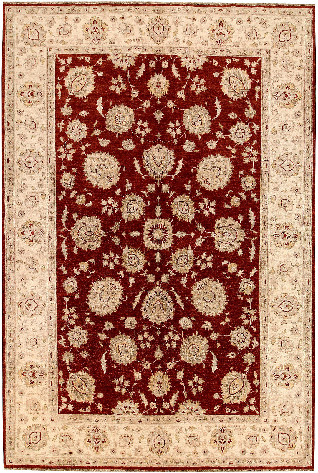 Maroon Ziegler 6' 6 x 9' 9 - No. 68018 - ALRUG Rug Store