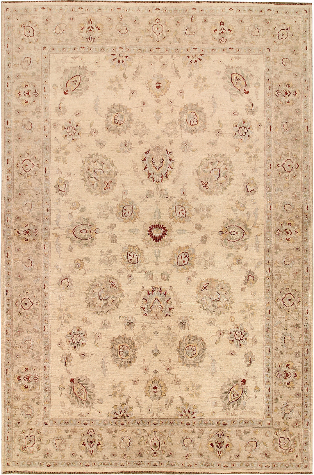 Bisque Oushak 6' 9 x 10' - No. 68022 - ALRUG Rug Store