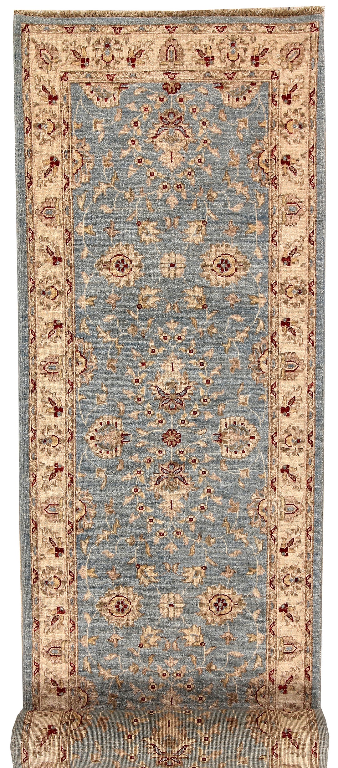 Light Slate Grey Oushak 2' 7 x 13' - No. 68046 - ALRUG Rug Store