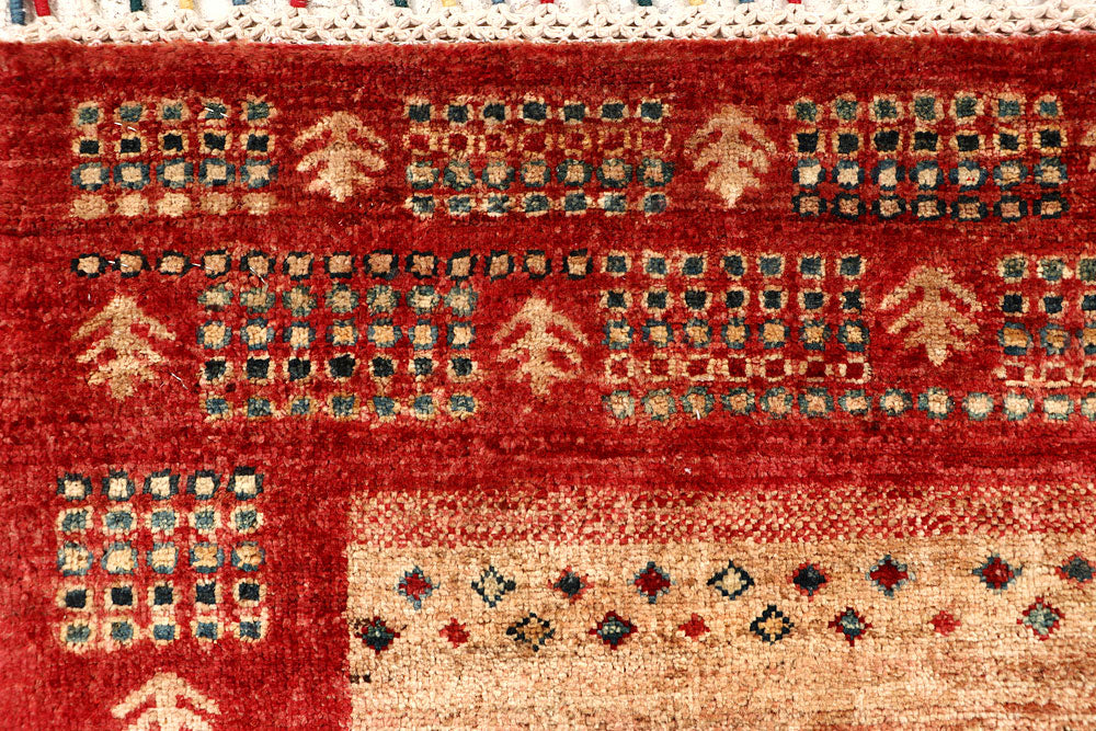 Multi Colored Kazak 2' 9 x 9' 9 - No. 68048 - ALRUG Rug Store