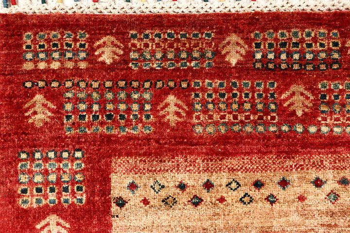 Multi Colored Kazak 2' 9 x 9' 9 - No. 68048 - ALRUG Rug Store