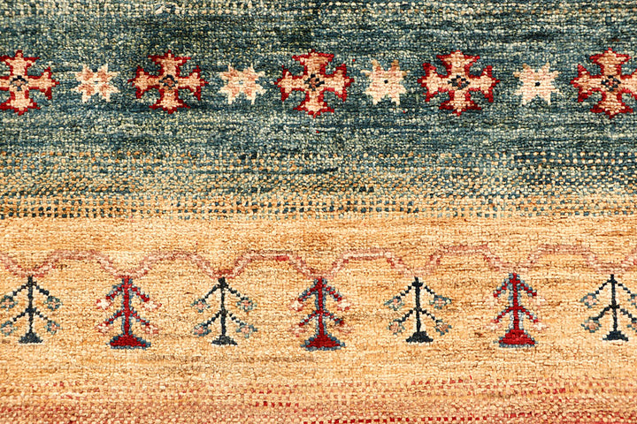 Multi Colored Kazak 2' 9 x 9' 9 - No. 68048 - ALRUG Rug Store