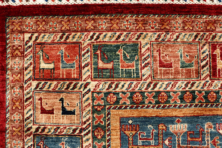 Multi Colored Kazak 5' 10 x 8' 1 - No. 68049 - ALRUG Rug Store