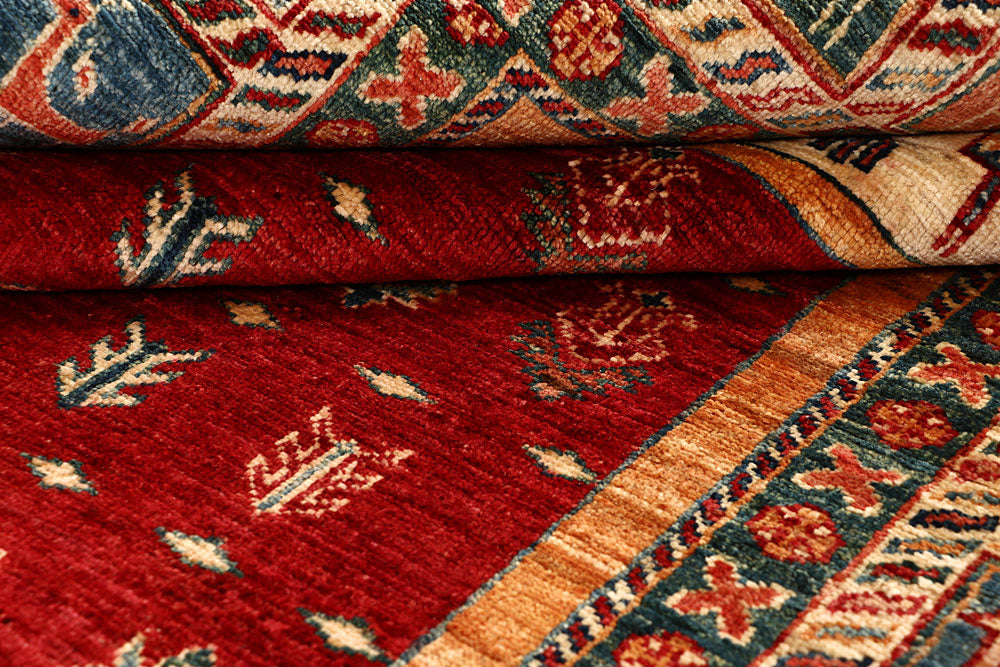 Multi Colored Kazak 5' 10 x 8' 1 - No. 68049 - ALRUG Rug Store