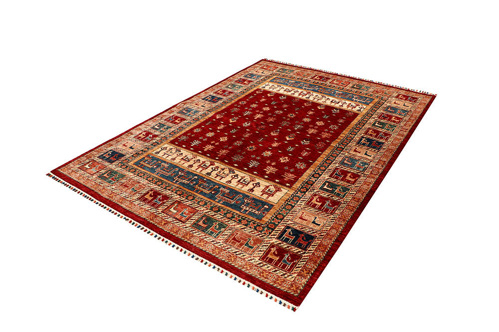 Multi Colored Kazak 5' 10 x 8' 1 - No. 68049 - ALRUG Rug Store