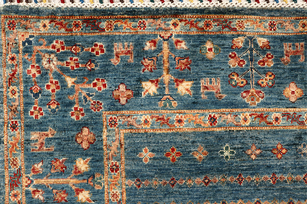 Light Slate Grey Kazak 5' 6 x 8' 2 - No. 68050 - ALRUG Rug Store