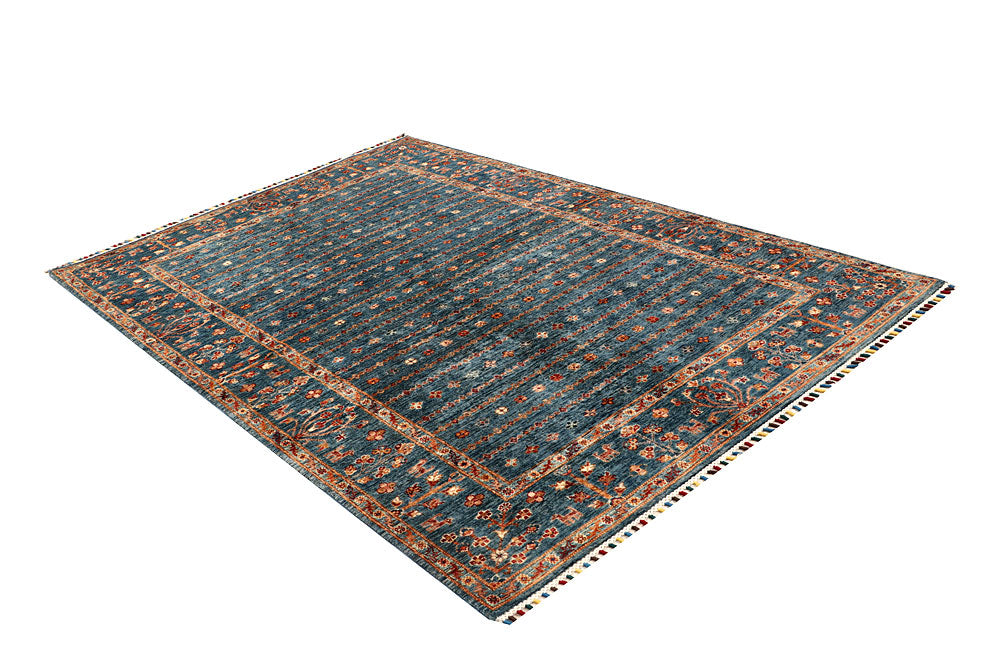 Light Slate Grey Kazak 5' 6 x 8' 2 - No. 68050 - ALRUG Rug Store