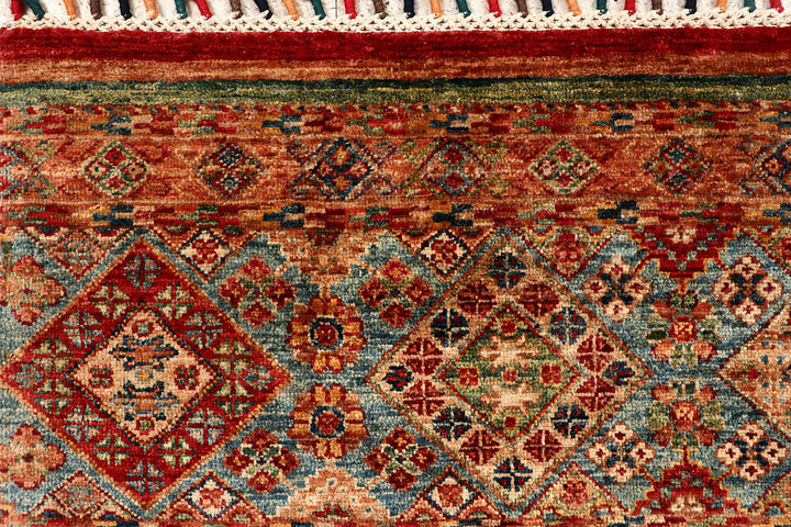 Multi Colored Kazak 5' 5 x 8' 1 - No. 68051 - ALRUG Rug Store