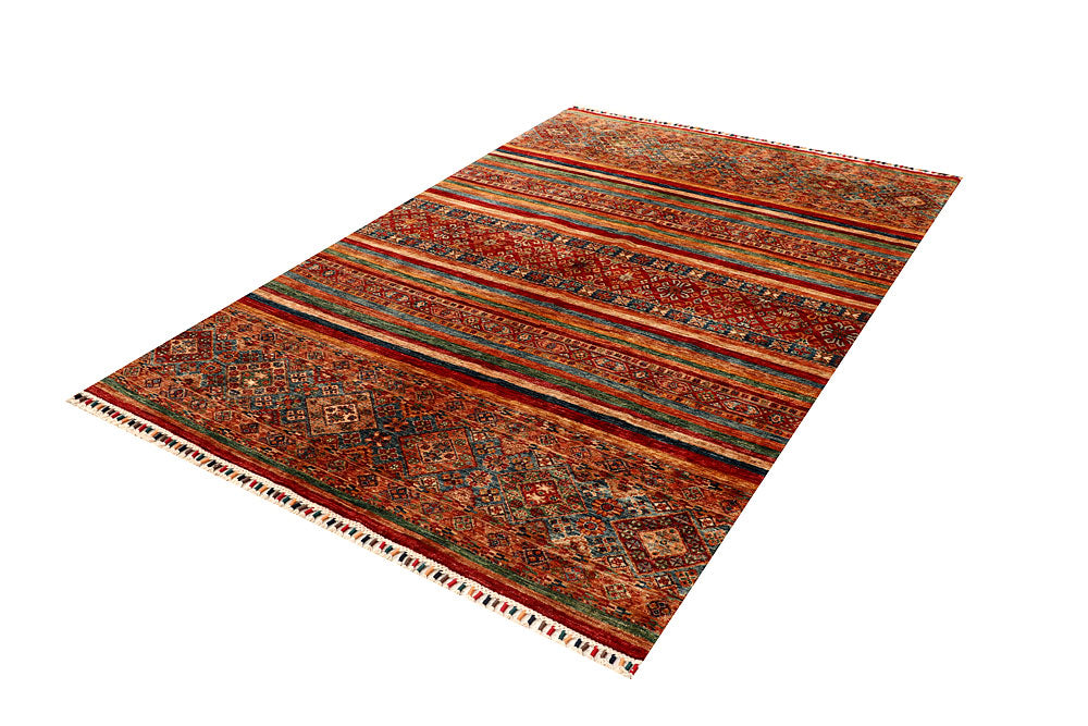 Multi Colored Kazak 5' 5 x 8' 1 - No. 68051 - ALRUG Rug Store