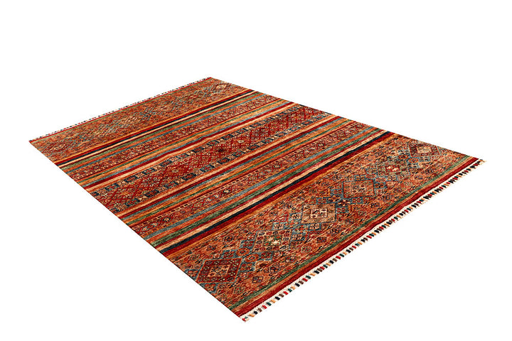 Multi Colored Kazak 5' 5 x 8' 1 - No. 68051 - ALRUG Rug Store