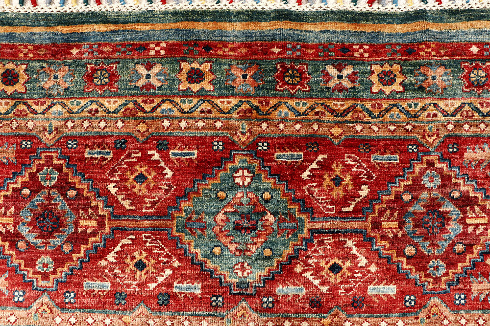 Multi Colored Kazak 6' 8 x 9' 7 - No. 68052 - ALRUG Rug Store