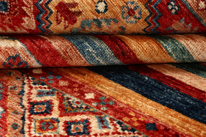 Multi Colored Kazak 6' 8 x 9' 7 - No. 68052 - ALRUG Rug Store