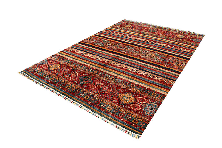 Multi Colored Kazak 6' 8 x 9' 7 - No. 68052 - ALRUG Rug Store