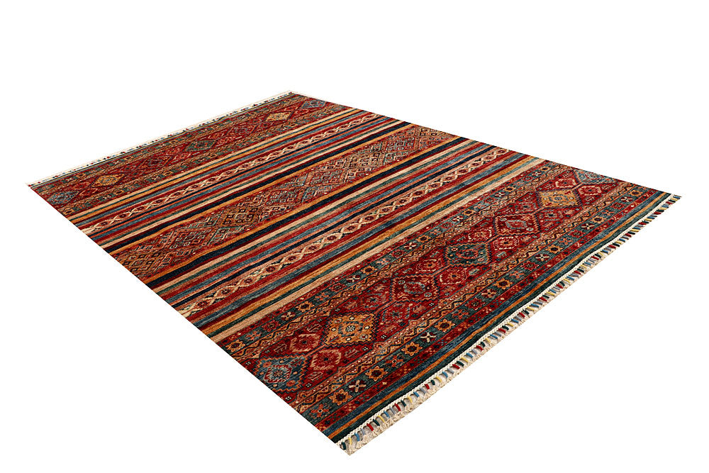Multi Colored Kazak 6' 8 x 9' 7 - No. 68052 - ALRUG Rug Store