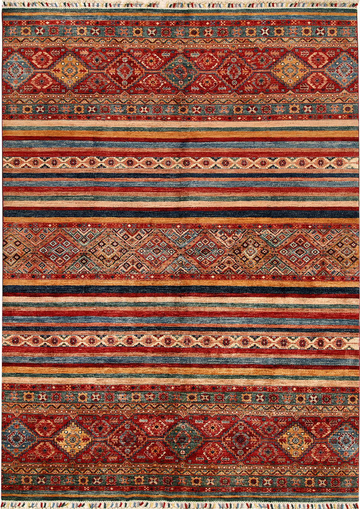 Multi Colored Kazak 6' 8 x 9' 7 - No. 68052 - ALRUG Rug Store