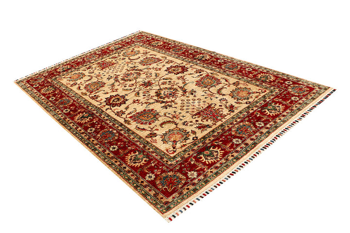 Bisque Kazak 5' 9 x 8' 5 - No. 68053 - ALRUG Rug Store