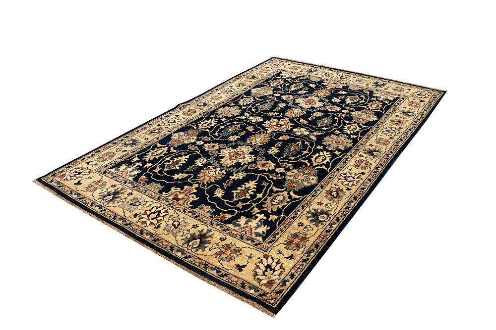 Dark Slateblue Ziegler 5' 4 x 8' 5 - No. 68056 - ALRUG Rug Store