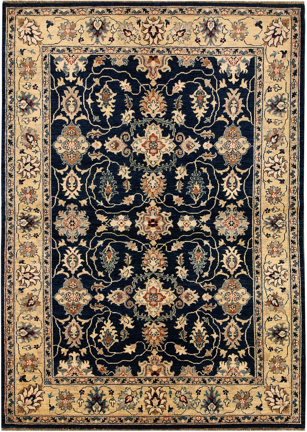 Dark Slateblue Ziegler 5' 4 x 8' 5 - No. 68056 - ALRUG Rug Store
