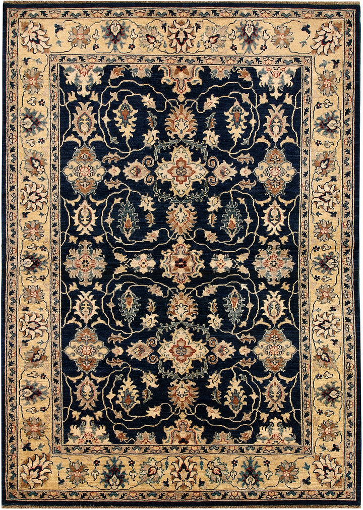 Dark Slateblue Ziegler 5' 4 x 8' 5 - No. 68056 - ALRUG Rug Store