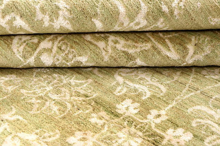 Dark Khaki Abstract 6' 2 x 9' 1 - No. 68060 - ALRUG Rug Store