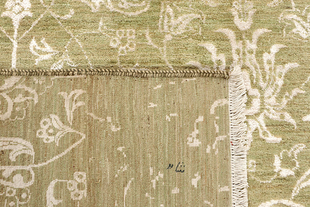 Dark Khaki Abstract 6' 2 x 9' 1 - No. 68060 - ALRUG Rug Store