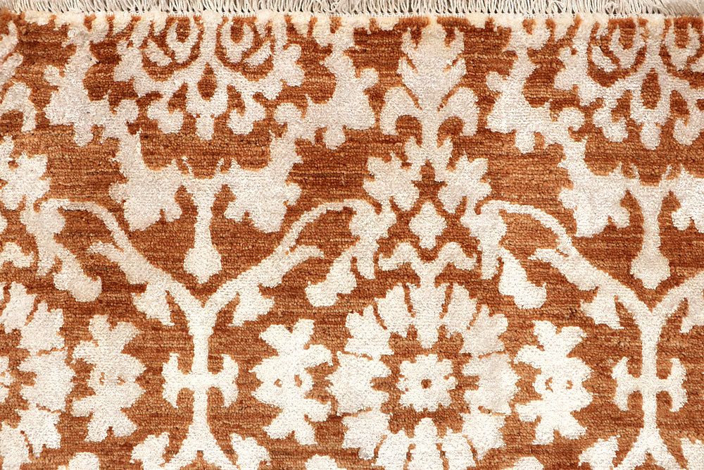 Dark Orange Abstract 5' 1 x 8' 5 - No. 68061 - ALRUG Rug Store