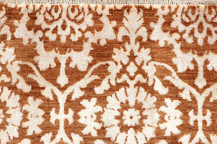 Dark Orange Abstract 5' 1 x 8' 5 - No. 68061 - ALRUG Rug Store