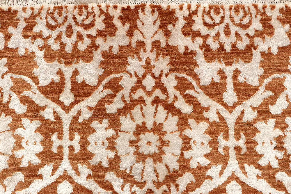 Dark Orange Abstract 5' 1 x 8' 5 - No. 68061 - ALRUG Rug Store