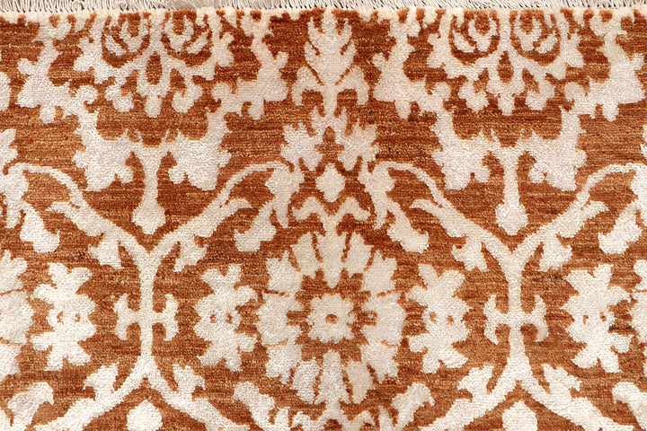 Dark Orange Abstract 5' 1 x 8' 5 - No. 68061 - ALRUG Rug Store