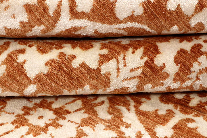 Dark Orange Abstract 5' 1 x 8' 5 - No. 68061 - ALRUG Rug Store