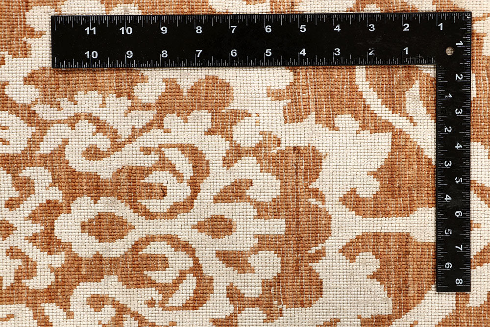 Dark Orange Abstract 5' 1 x 8' 5 - No. 68061 - ALRUG Rug Store