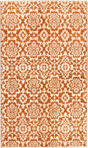 Dark Orange Abstract 5' 1 x 8' 5 - No. 68061 - ALRUG Rug Store