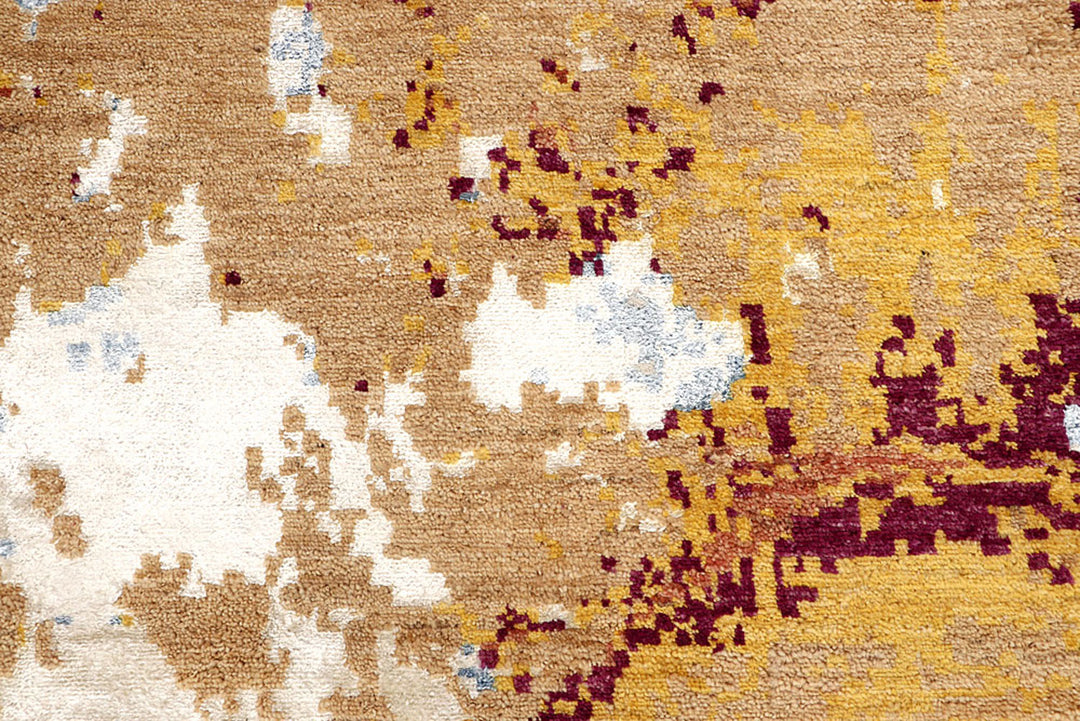 Multi Colored Abstract 4'  1" x 6'  4" - No. QA96323