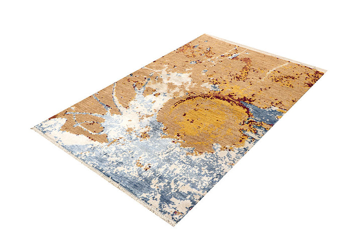 Multi Colored Abstract 4' 1 x 6' 4 - No. 68062 - ALRUG Rug Store