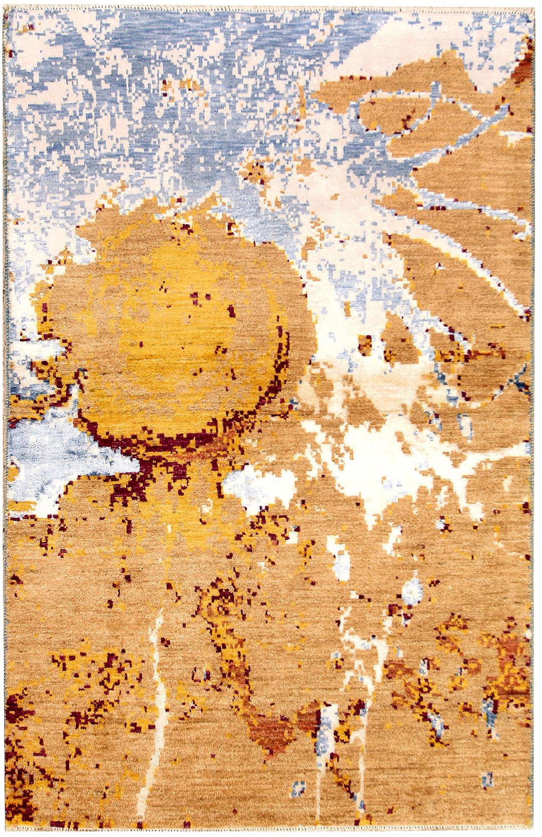 Multi Colored Abstract 4' 1 x 6' 4 - No. 68062 - ALRUG Rug Store