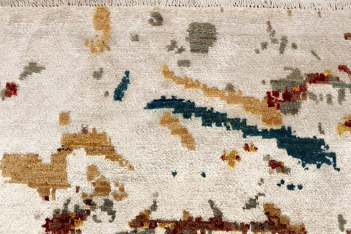 Multi Colored Abstract 4'  2" x 6' " - No. QA62163