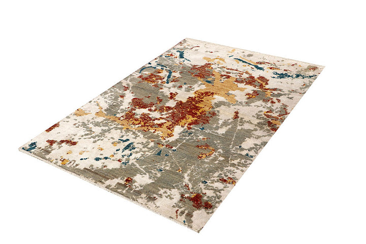 Multi Colored Abstract 4'  2" x 6' " - No. QA62163