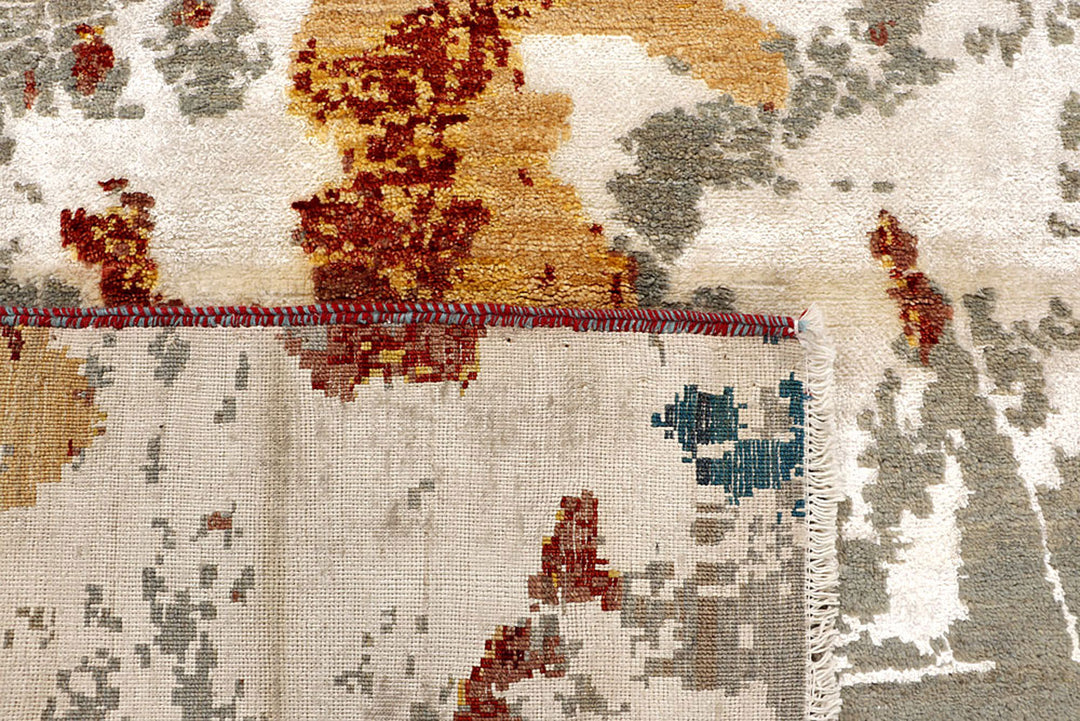 Multi Colored Abstract 4'  2" x 6' " - No. QA62163