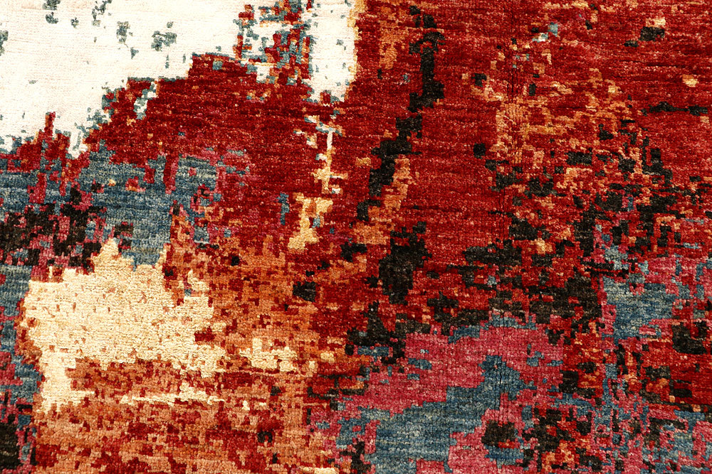 Multi Colored Abstract 9' x 11' 11 - No. 68067 - ALRUG Rug Store