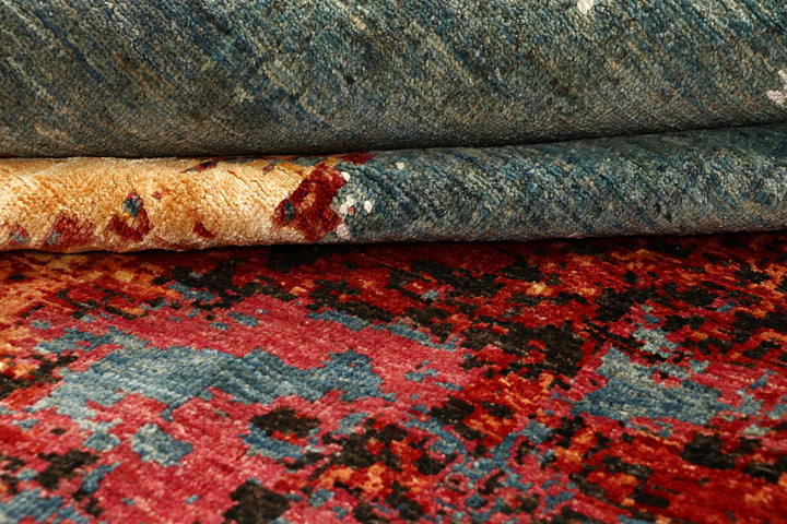 Multi Colored Abstract 9' x 11' 11 - No. 68067 - ALRUG Rug Store