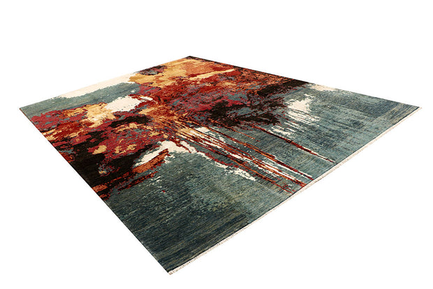 Multi Colored Abstract 9' x 11' 11 - No. 68067 - ALRUG Rug Store